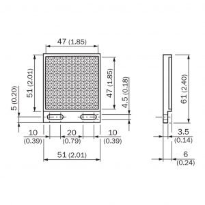SICK P250F Reflector, Rectangular, Fine Triple, 47mm X 47mm (5308843)